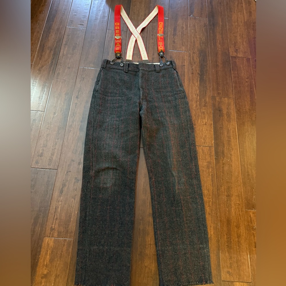 Vintage 60’s Woolrich Men's Plaid Pants with Vintage General Store Suspenders